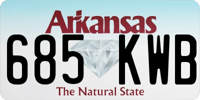 AR license plate 685KWB