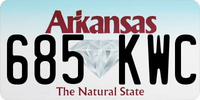 AR license plate 685KWC