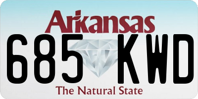 AR license plate 685KWD