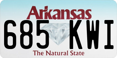 AR license plate 685KWI