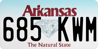 AR license plate 685KWM