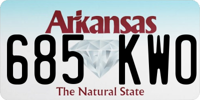AR license plate 685KWO