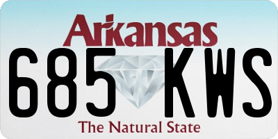 AR license plate 685KWS