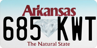 AR license plate 685KWT