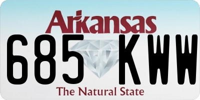 AR license plate 685KWW