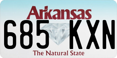 AR license plate 685KXN