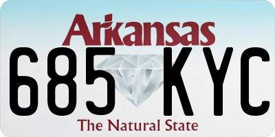 AR license plate 685KYC