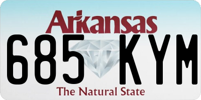 AR license plate 685KYM