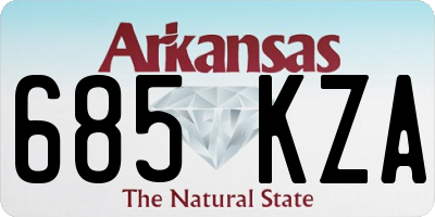 AR license plate 685KZA