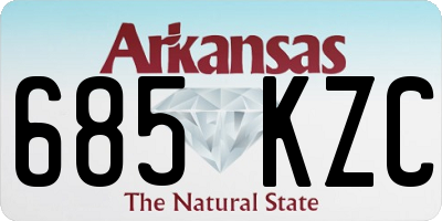 AR license plate 685KZC