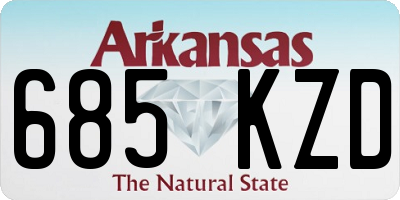 AR license plate 685KZD