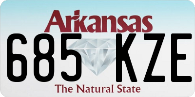 AR license plate 685KZE