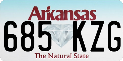 AR license plate 685KZG