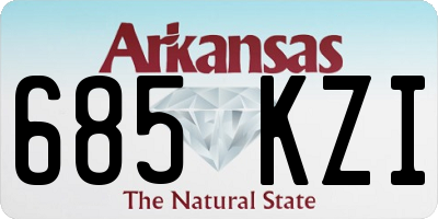 AR license plate 685KZI