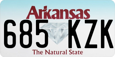AR license plate 685KZK