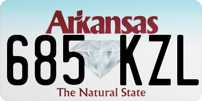 AR license plate 685KZL