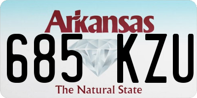 AR license plate 685KZU
