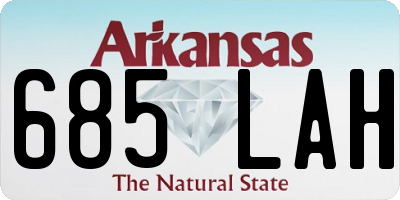 AR license plate 685LAH