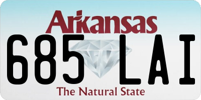 AR license plate 685LAI