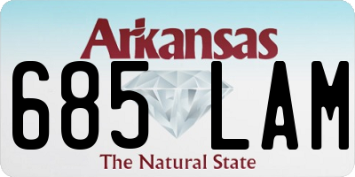 AR license plate 685LAM