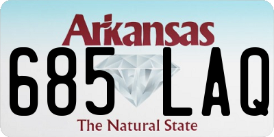 AR license plate 685LAQ