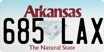 AR license plate 685LAX