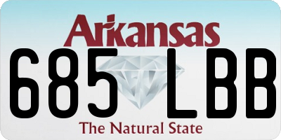 AR license plate 685LBB