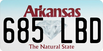AR license plate 685LBD
