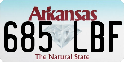 AR license plate 685LBF