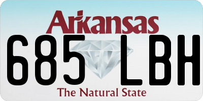 AR license plate 685LBH