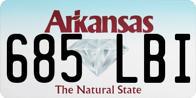 AR license plate 685LBI