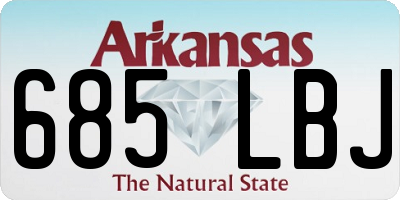 AR license plate 685LBJ