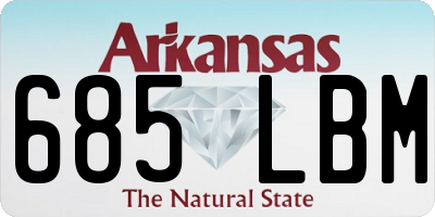 AR license plate 685LBM