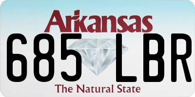 AR license plate 685LBR