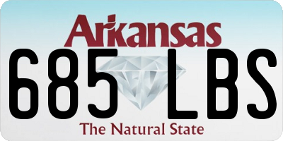 AR license plate 685LBS