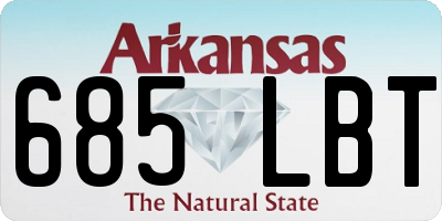 AR license plate 685LBT
