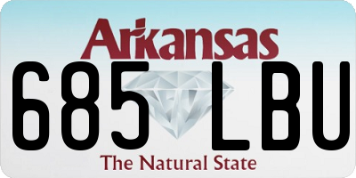 AR license plate 685LBU