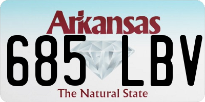 AR license plate 685LBV