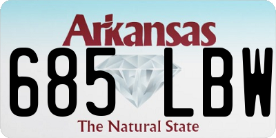 AR license plate 685LBW