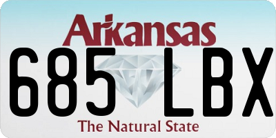 AR license plate 685LBX