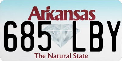 AR license plate 685LBY
