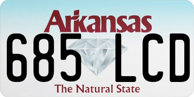 AR license plate 685LCD