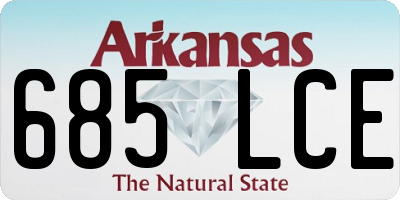 AR license plate 685LCE