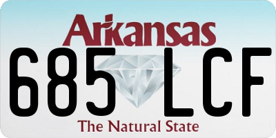 AR license plate 685LCF