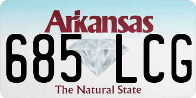 AR license plate 685LCG