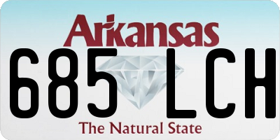 AR license plate 685LCH