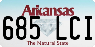 AR license plate 685LCI