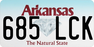 AR license plate 685LCK