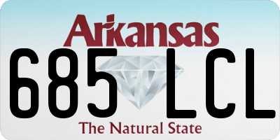 AR license plate 685LCL