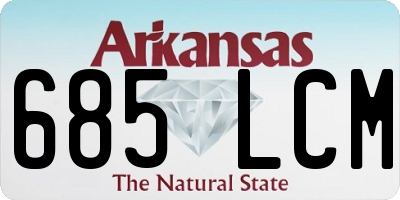 AR license plate 685LCM